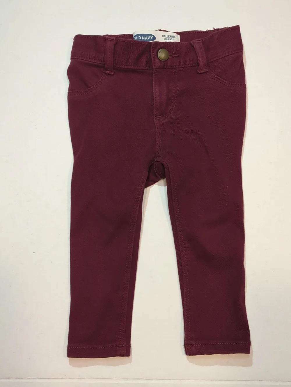 Old Navy Maroon Girls' Stretch Leggings